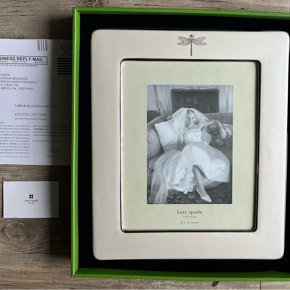 Brand new Kate Spade June Lane Dragon Fly picture frame